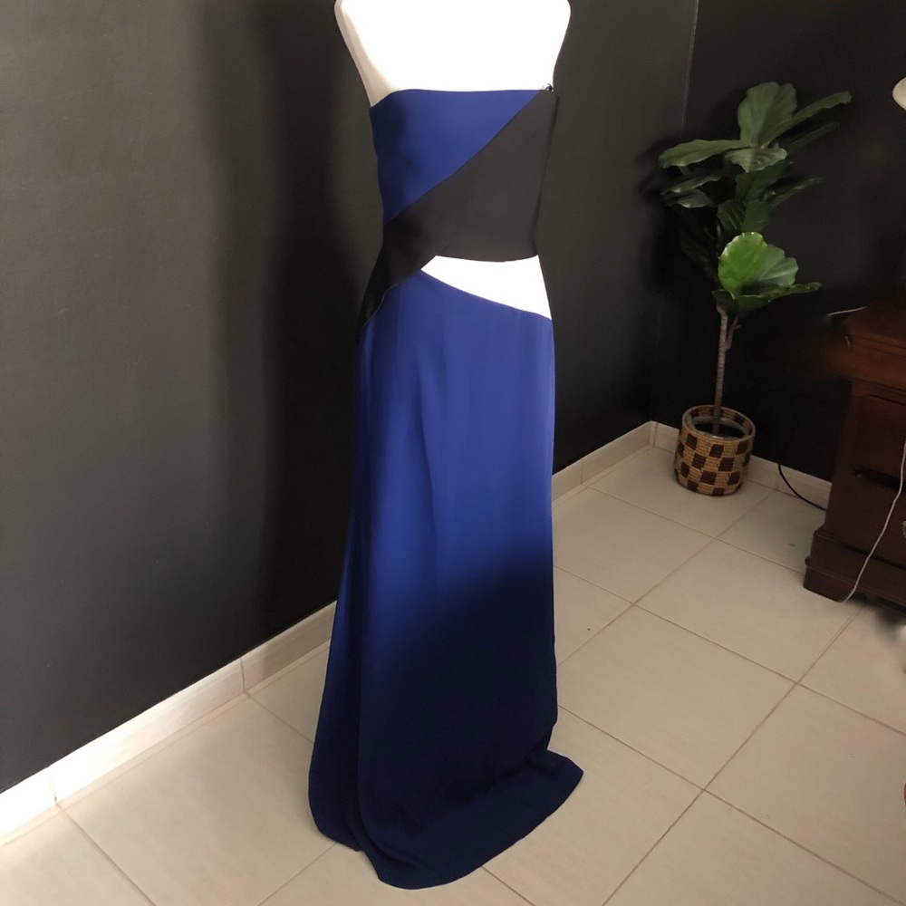 BCBGMaxazria formal sleeveless royal blue gown